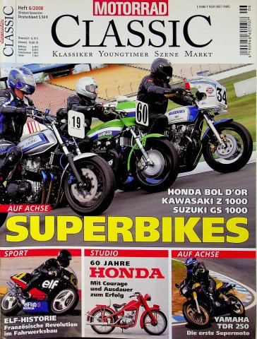 Deckblatt Motorrad Classic (06/2008)